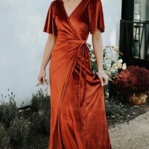 Baltic Born Velvet Wrap Dress
